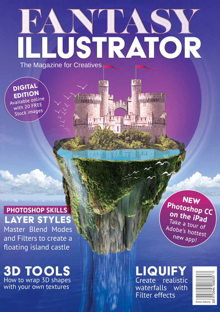 Photoshop Visual Design Course Fantasy Art Magazine Front Cover